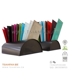 黑色-瓷片展示架，石材色塊展示架-尺寸可定制