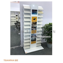 白色烤漆-大理石樣板架-花崗石展架-配燈箱