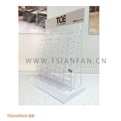 黑色鐵線-瓷磚臺(tái)面架-弧形石英石展示架