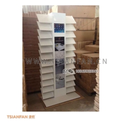 精致美觀-大理石落地架-落地式石英石樣板展示架-配燈箱